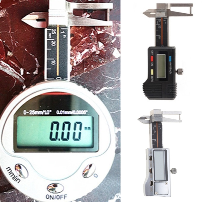 Sup Digital Venier- Caliper 0-25mm 0 01mm เครื่องวัดความหนา Jewel Gauge Gem Diamond