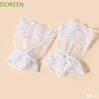 Doreen ข้อมือ มือ ข้อมือ สาว บาง ถุงมือแต่งงาน เจ้าสาว เครื่องประดับมือ ตาข่าย ข้อมือ แต่งตัว คอสเพลย์ ถุงมือโลลิต้า