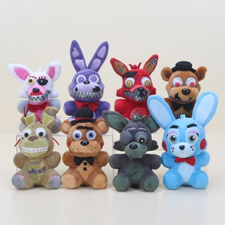 พวงกุญแจ จี้ตุ๊กตาหมี Five Nights At Freddys 4 FNAF Foxy Chica Bonnie Golden Freddy Nightmare Fredbear ขนาด 15 ซม. 9IRM