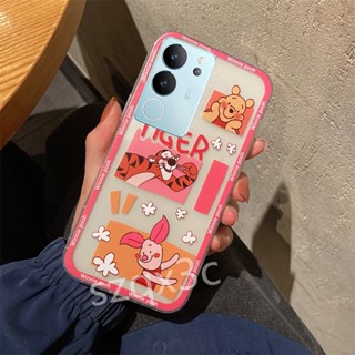 [พร้อมส่ง] ใหม่ เคสโทรศัพท์มือถือ ซิลิโคนนิ่ม ปิดด้านหลัง ลายการ์ตูนหมีน่ารัก สําหรับ VIVOV29 VIVO Y78 Y27 Y36 Y02 Y02A Y02T V27 V27e V25e V25 Pro 5G 4G Y78