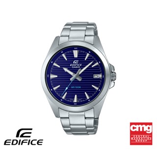 CASIO นาฬิกาข้อมือผู้ชาย EDIFICE รุ่น EFV-140D-2AVUDF วัสดุสเตนเลสสตีล สีน้ำเงิน