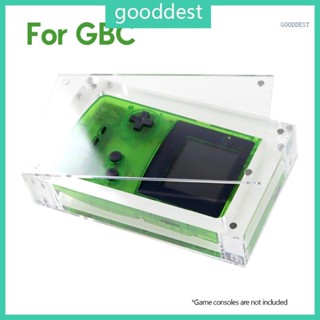Goo เคสกล่องเก็บเกมแพด GBC แบบใส กันฝุ่น สําหรับโชว์เกมแพด