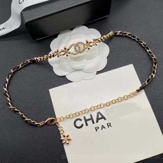 Top-quality Double C Brand New Fashion Trendy Korean Style Sexy Temperament Niche Slim Fit Chain All-Match Neck Necklace Exquisite Y2K Sweet and Cool Style Elegance C6D7