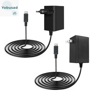 [Yobusad.th] อะแดปเตอร์ปลั๊กชาร์จ EU US สําหรับ Nintendo Switch NS Game Console Power Supply