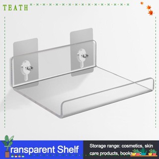Teath ชั้นวางของอะคริลิคใส แบบติดผนัง ทนทาน สําหรับห้องน้ํา