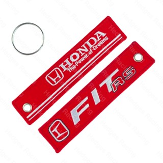 Honda FIT พวงกุญแจโลโก้รถยนต์ - อุปกรณ์เสริมสไตล์ JDM สําหรับกุญแจ บัตรประจําตัว และป้าย - เหมาะกับรุ่นยอดนิยม: Civic Accord CR-V - เหมาะสําหรับรถยนต์ SUV