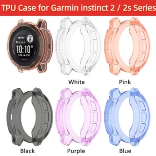 เคสนาฬิกาข้อมือ TPU แบบใส กันกระแทก สีแคนดี้ สําหรับ Garmin instinct 2 2S