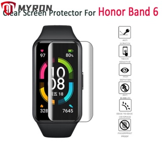 Myron ฟิล์มกันรอยหน้าจอ แบบนิ่ม สําหรับ Honor Band 6 1 2 3 5 ชิ้น