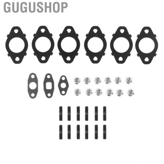 Gugushop 05135789AB 3955339 High Hardness Exhaust Manifold Bolts Gaskets Kit Strong Sealing for Car