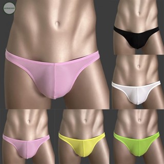 GORGEOUS~Men Breath Ice Silk Panties Briefs Underwear Low Waist Lingerie Thong Brief