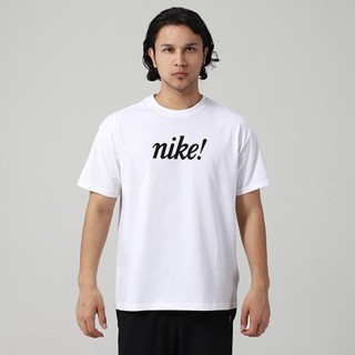 【พร้อมส่ง】เสื้อยืดคอกลม แขนสั้น ผ้าฝ้าย 100% ปักลายการ์ตูนเอเลี่ยน NIKE DA0448-100
