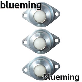 Blueming2 ตลับลูกปืนเม็ดกลม สีเงิน และตลับลูกปืน 0.55 นิ้ว เหล็กคาร์บอน ไนล่อน 360 สีขาว 6 ชิ้น° ลูกกลิ้งหมุนได้ สําหรับตั้งโต๊ะ