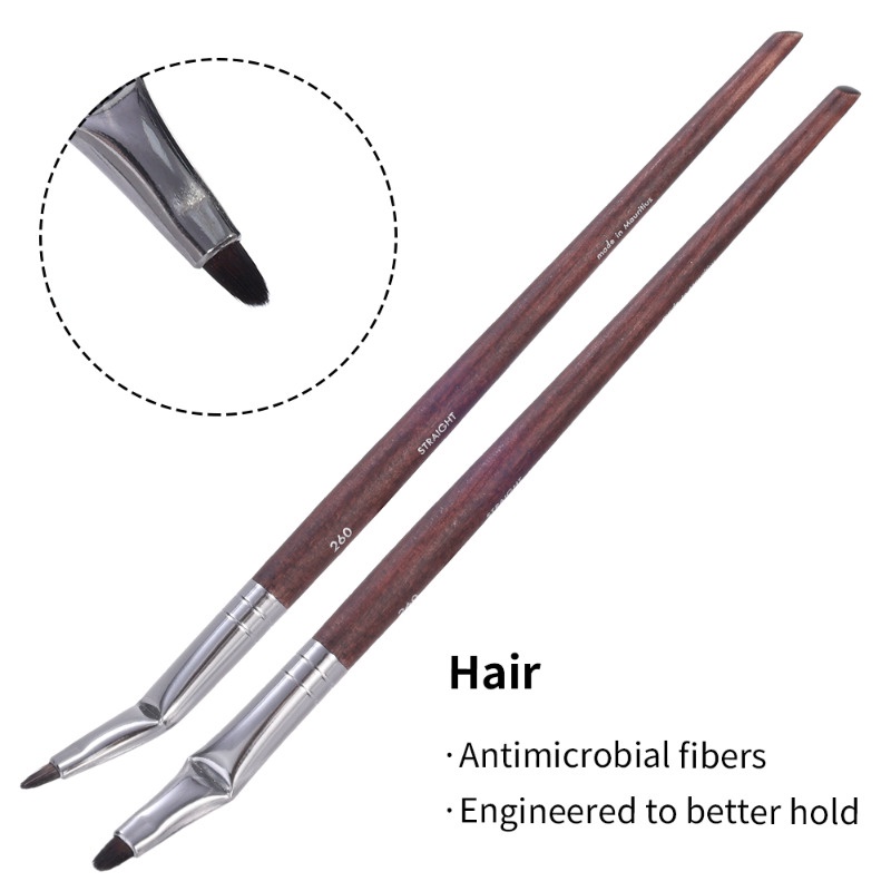 แปรงแต่งหน้า ขนแปรงไฟเบอร์นิ่ม ด้ามจับยาว สําหรับคอนทัวร์ คอนซีลเลอร์ อายไลเนอร์ - รูปที่ 5