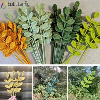 Buttterfly ช่อใบบัวถักโครเชต์ ผ้าฝ้าย แฮนด์เมด ทนทาน DIY 2 ชิ้น