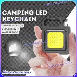 มัลติฟังก์ชั่นชาร์จ USB Cob PLUS โคมไฟทำงาน MINI พวงกุญแจไฟ LED Strong Magnetic Camping ตกปลาโคมไฟ Experth