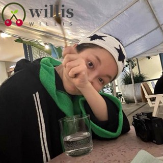 Willis ที่คาดผม ผ้าโพกหัว ผ้าไนล่อน ลายดาวห้าแฉก สไตล์เกาหลี ไอดอล สุดเท่ ของขวัญแฟนคลับ โยคะ