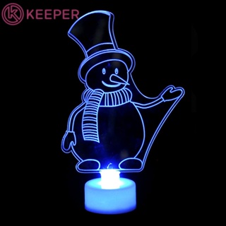 [จัดส่งภายใน 24 ชม.] คริสต์มาสอะคริลิคไฟ LED หลากสีสันของตกแต่งคริสต์มาส 【ผู้รักษา】