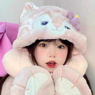 kuromi Cinnamon melody หมอนรองคอ รูปตัว U พร้อมหมวกน่ารัก