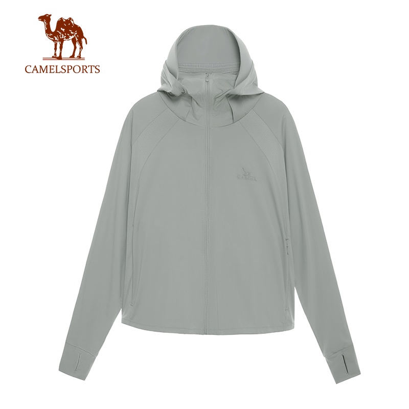 CAMEL SPORTS เสื้อกีฬากันแดด ผ้าถัก ป้องกันรังสีอัลตราไวโอเลต แบบมืออาชีพ สําหรับผู้หญิง UPF 50