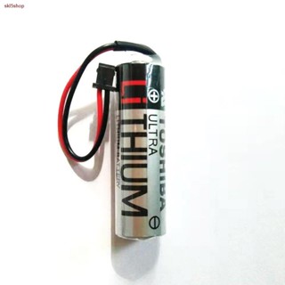 งานแท้ ส่งฟรี! Toshiba ER6V/3.6V 2400mAh รุ่นเเจ็คดำเล็กแบตเตอรี่ลิเธียม PLC Industrial Battery พร้อมส่ง