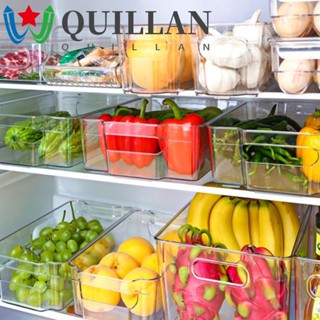 Quillan กล่องเก็บอาหาร วางซ้อนกันได้ ทนทาน พร้อมที่จับ สําหรับตู้เย็น 1 ชิ้น