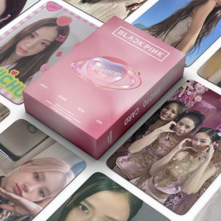 โปสการ์ดโฮโลแกรมเลเซอร์ BLACK-PINK BORN PINK ครบรอบ 7 ปี JENNIE JISOO LISA ROSE Kpop 55 ชิ้น ต่อกล่อง