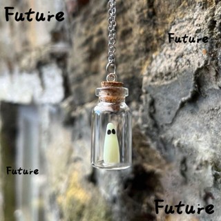 Future สร้อยคอเรซิ่น จี้รูปผีแก้วเรืองแสงในขวด สําหรับผู้หญิง