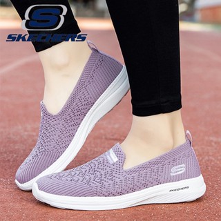 Skechers_ ใหม่ รองเท้าถัก ข้อสั้น เบาพิเศษ ระบายอากาศ สําหรับผู้หญิง ไซซ์ 35-41