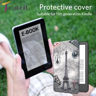 Tcuteit เคสหนัง PU ป้องกันรอย สําหรับเครื่องอ่าน E-Book Kindle 2022