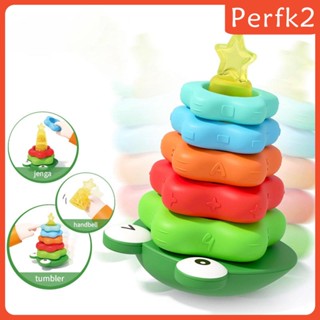 [Perfk2] ของเล่นห่วงตึก สีรุ้ง สําหรับเด็กผู้ชาย