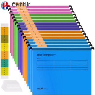 Chink แฟ้มแขวน PVC A4 ขนาด A4 สุ่มสี พร้อมตะขอ สําหรับโรงเรียน