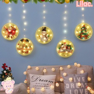 Lilac โคมไฟ LED รูปซานตาคลอส สําหรับตกแต่งคริสต์มาส