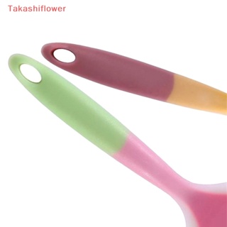 (Takashiflower) ไม้พายซิลิโคน สุ่มสี สําหรับทําอาหาร เนื้อ ไข่ พิซซ่า 1 ชิ้น