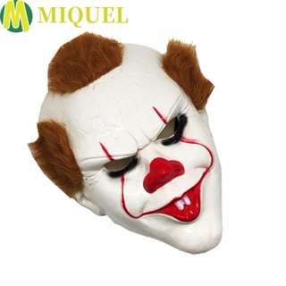 Miquel หน้ากากคอสเพลย์ โจ๊กเกอร์ ฮาโลวีน สวมหมวกกันน็อค Pennywise อุปกรณ์เสริม สําหรับปาร์ตี้