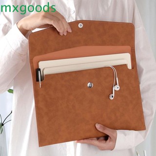 Mxgoods กระเป๋าใส่แล็ปท็อป หนัง PU ความจุเยอะ 33x25 ซม.