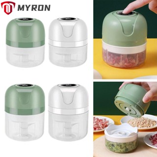 Myron เครื่องบดผัก กระเทียม แบบไฟฟ้า ชาร์จ USB ทนทาน สําหรับห้องครัว