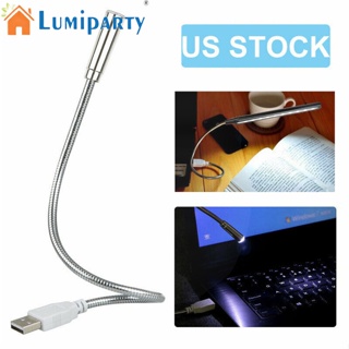 Lumiparty โคมไฟตั้งโต๊ะ Led Usb โลหะ หมุนได้ 360 องศา น้ําหนักเบา พกพาสะดวก ความสว่างสูง