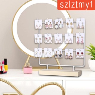 [szlztmy1] ขาตั้งเครื่องประดับ ต่างหู 15 ตะขอ สําหรับผู้หญิง