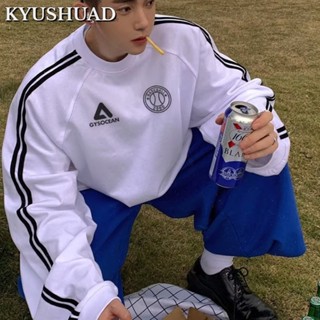 Kyushuad ใหม่ เสื้อกันหนาว สไตล์สตรีท เทรนด์แฟชั่น เสื้อสวมหัว สําหรับผู้ชาย