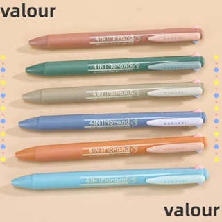 Valour ปากกาลูกลื่น พลาสติก 0.5 มม. สีดํา 6 ชิ้น