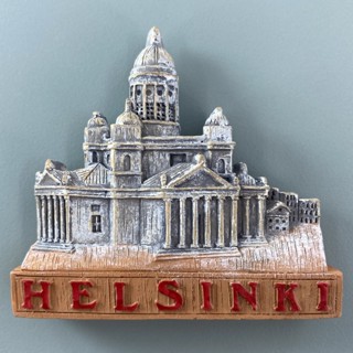 Helsinki สติกเกอร์เรซิ่น รูปโบสถ์ฟินแลนด์ 3D แฮนด์เมด สําหรับตกแต่งตู้เย็น ของที่ระลึก ของสะสม ท่องเที่ยว