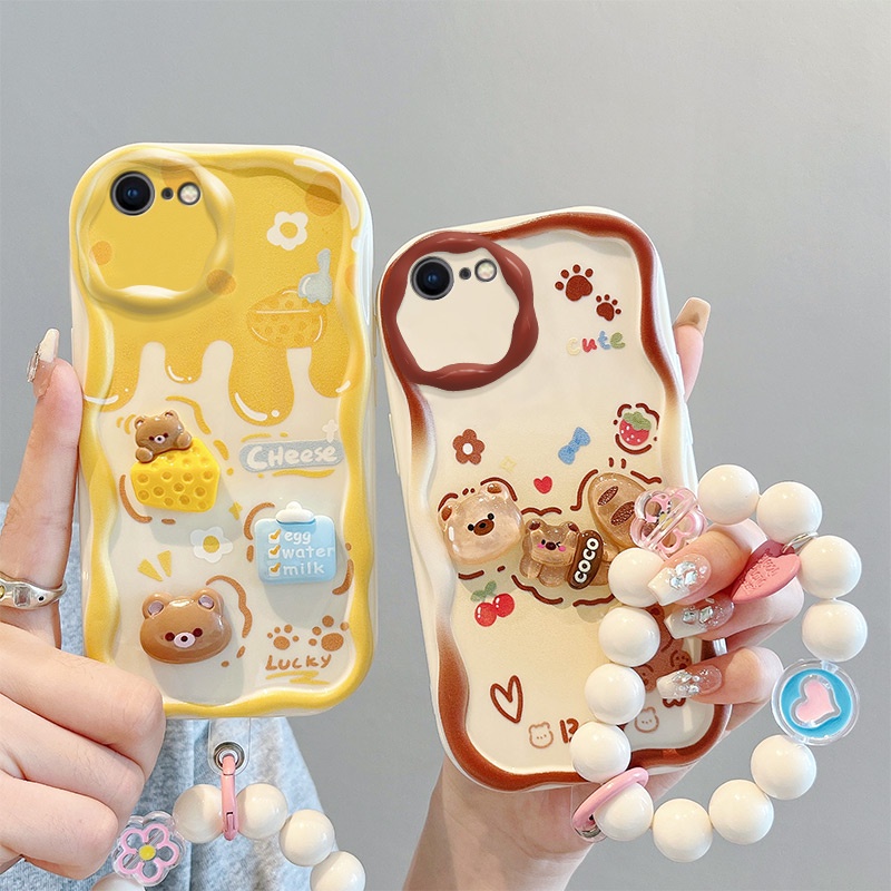 เคส iphone 7 / 8 / se 2020 เคสโทรศัพท์มือถือ ลายการ์ตูนตุ๊กตา 3 มิติ น่ารัก แฟชั่น สําหรับ iphone 7 / 8 / se 2020