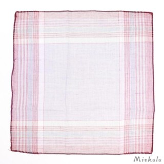 [Miskulu] กระเป๋าผ้าฝ้าย ลายสก๊อต สําหรับผู้ชาย 12 ชิ้น
