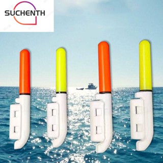 Suchenth แท่งไฟตกปลา แบบคลิปหนีบ ใช้แบตเตอรี่ 425 สีแดง สีเหลือง