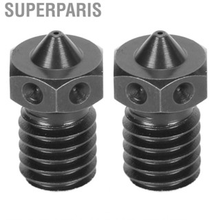 Superparis 3D Printer Nozzle Perfect Fit Smoothly Appearance 0.4mm Aperture Wear Resistant Pointed Extruder for V6