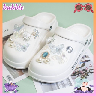 Bubble จี้รองเท้า รูปผีเสื้อ ดอกไม้ เครื่องประดับ สําหรับผู้หญิง DIY