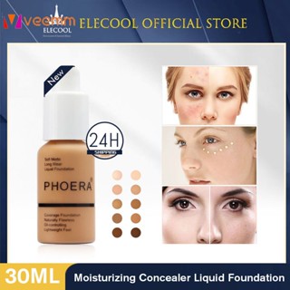 Phoera Naturally Flawless Liquid Foundation Matte Oil-control คอนซีลเลอร์ 1 ชิ้น veemm