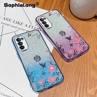 เคสโทรศัพท์มือถือ แบบนิ่ม ประดับเพชรเทียม สําหรับ Motorola Moto G52 G82 G71S