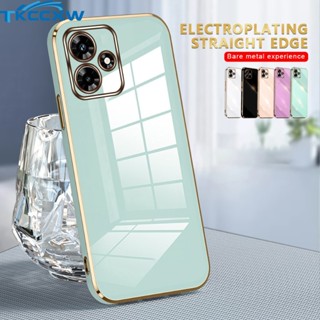 เคสโทรศัพท์มือถือ ซิลิโคนนิ่ม บางมาก ทรงสี่เหลี่ยม หรูหรา สําหรับ Infinix Hot 30i 30 Play Smart 7 6 HD Spark GO Zero X NEO X Pro
