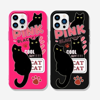 Cat เข้ากันได้กับกรณี TPU อ่อนนุ่มสำหรับ iPhone 13 Pro Max 12 Pro Max 11 Pro Max XR XS Max 7Plus 7 8 Bake Cover